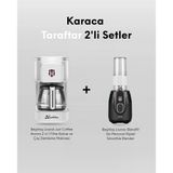 Karaca Beşiktaş Taraftar Seti - Filtre Kahve Makinesi - Smoohtie Blender