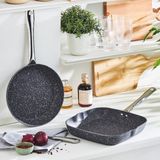 Karaca Biogranit Navy Stone Tava Seti Granit Malzeme 28 cm Mavi 2 Parça