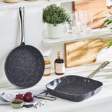 Karaca Biogranit Navy Stone Tava ve Grill Tava Seti