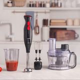 Karaca Blender , Doğrayıcı , Mikser , Mutfak Robotu , 2000 W Geniş Hazne + Yüz Masajcihazı - Siyah