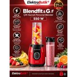 Karaca Blendfit Go Kırmızı Personal Kişisel Smoothie Blender Buz Kırıcılı Çift Hazne 600ML & 400ML