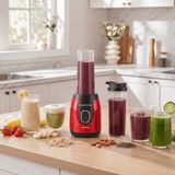 Karaca Blendfit Go Personal Kisisel Smoothie Blender Cift Hazne Kirmizi 600Ml 400Ml