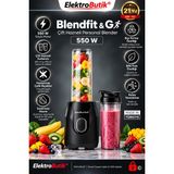 Karaca Blendfit Go Siyah Personal Kişisel Smoothie Blender Buz Kırıcılı Çift Hazne 600ML & 400ML