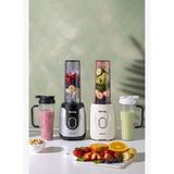 Karaca Blendy Personal Kişisel Kulplu Smoothie Blender Çift Hazneli Silver