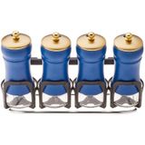Karaca Blue Berry 5 Parça Line Cam Baharat Takımı