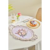 Karaca Buket 47 cm Renkli Oval Tepsi