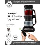 Karaca Çaysever Apple-Android Kablosuz Wi-Fi Kontrol Konuşan Cam Çay Makinesi Rosegold-Uzaktan Çay ve Filitre Kahve Demle - Rose Gold