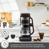 Karaca Çaysever Robotea Pro Wifi Connect Bağlantılı 4 In 1 Konuşan Otomatik Cam Çay Ve Filtre Kahve Demleme Makinesi