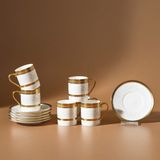 Karaca Charlotte 6 Kişilik Kahve Fincanı 90 ml - Gold