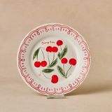 Karaca Cherry Time Pasta Tabağı 20 cm - Kırmızı