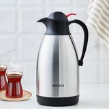 Karaca Clark İnox 1500 ml Çelik İçecek Termosu Ergonomik Tasarım ile Sıcak/Soğuk Koruma - 1,5 lt - Gri