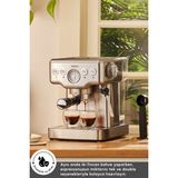 Karaca Coffee Art 1353 Espresso Makinesi 1350 W 20 Bar Basınçlı Süt Köpürtücülü Espresso Macchiato - Antrasit