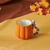 Karaca Cozy Bal Kabağı Rakun Kupa 320 ml - Renkli