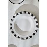 Karaca Damalı Porselen Çukur Çizgili Tabak 22 Cm