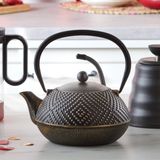Karaca Döküm Demlik-Teapot 900 Ml Altın Renk Dökme Demir Malzeme ile Şık Tasarım