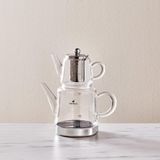 Karaca Dora Midi Borosilikat Cam Mini Çaydanlık Takımı 0,45L & 1,8L