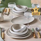 Karaca Earth Collection 55 Parça 12 Kişilik Yemek Takımı Bej Renk Düz Tema ile Şık Sunum