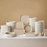 Karaca Earth Collection Ophelia Beige 55 Parça 12 Kişilik Yemek Takımı