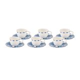 Karaca Fine Pearl Azur 6 Kişilik 100 Ml Kahve Fincanı Takımı