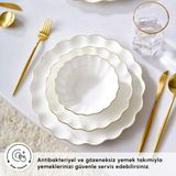 Karaca Fine Pearl Extra Altın 58 Parça 12 Kişilik Yemek Takımı