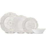 Karaca Forever Bone Ornate 24 Parça 6 Kişilik Yemek Takımı