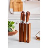 Karaca Formal 6 Parça Ahşap Standlı Bıçak Seti Wood - Kahverengi