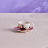 Karaca Frida Kırmızı 220 ml Çay Fincanı ve Tabağı
