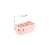 Karaca Fusca Çatal Kaşıklı Lunch Box/Yemek Taşıma/Saklama Kutusu Pudra