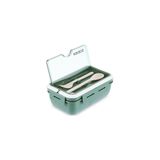 Karaca Fusca Çatal Kaşıklı Lunch Box/Yemek Taşıma/Saklama Kutusu Yeşil