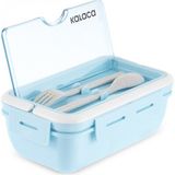 Karaca Fusca Lunch Box Mavi Çatal Kaşıklı
