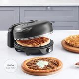 Karaca Gastro 10 In 1 Pizza Pide Lahmacun ve Tandır Ekmeği Makinesi 1500 W Mat Siyah Metal