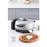 Karaca Gastro 10 In 1 Pizza Ve Lahmacun Makinesi Biodiamond Granit Silver Tandır