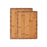 Karaca Gazel 2'li 28-33 cm Kahverengi Bambu Kesme Tahtası