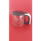 Karaca GLASS TEA XL 2 in 1 CAM ÇAY MAKİNESİ VE KETTLE -KREM RENGİ SAPLI "CAM DEMLİK"-