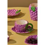 Karaca Grape Üzüm Desenli Çay Fincan Takımı 296 ml