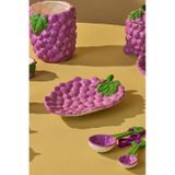 Karaca Grape Üzüm Desenli Pasta Tabağı 21 cm - Mor