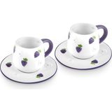 Karaca Grapebloom 2 Kişilik Kahve Fincan Takımı 100 ml - Mor