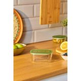 Karaca Green Dikdörtgen Saklama Kabı 470 ml - Yeşil