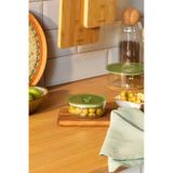 Karaca Green Yuvarlak Cam Saklama Kabı 300 ml - Yeşil