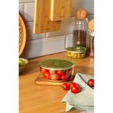 Karaca Green Yuvarlak Cam Saklama Kabı 850 ml - Yeşil