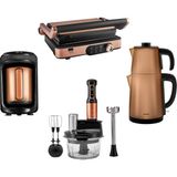 Karaca Gurme Premium Inox Evlilik Paketi Tost, Kahve, Çay Makinesi ve Mutfak Robotu Copper - Siyah