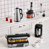 Karaca Gurme Premium Inox Evlilik Paketi Tost ve Kahve Makinesi ile Siyah Mutfak Robotu Seti