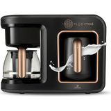 Karaca Hatır Plus 5 I 1 Arada Közde ve Sütlü Türk Kahvesi, Filtre Kahve Makinesi ve Çay Makinesi + Onerous Mutfak Tartısı - Black Copper