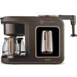 Karaca Hatır Plus Barista Steel 6in1 Walnut Brown Konuşan Kahve Makinesi