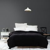 Karaca Home 150 x 220 cm Joena Siyah Tek Kişilik Battaniye