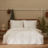 Karaca Home 160 x 220 cm Doğasever Geo Pamuktan Dönüşüm Tek Kişilik Bej Nevresim Takımı