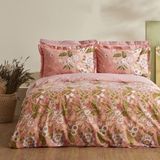 Karaca Home 160 x 220 cm Pasares Pembe %100 Pamuk Tek Kişilik Nevresim Takımı