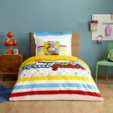 Karaca Home 160 x 220 cm X Kral Şakir Sıkı Dostlar Tek Kişilik Bej Nevresim Takımı
