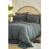 Karaca Home 4 Element Ateş %100 Pamuk Koyu Gri Çift Kişilik Nevresim Takımı