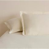 Karaca Home 50x70 cm Ekru Basic Volanlı 2'li Yastık Kılıfı